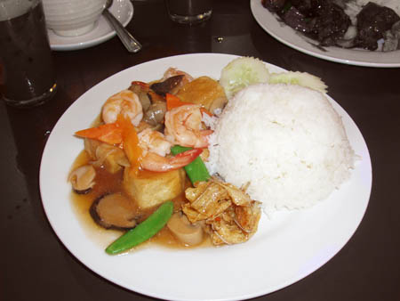 Rice with Taufu & Prawns