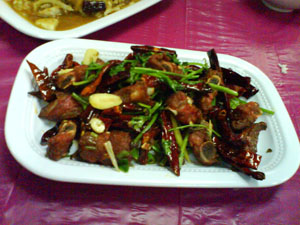 东北菜红烧排骨 Dong bei cai - deep fried pork ribs with spices 1